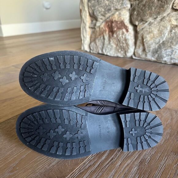 AEROSOLES Arezzo Buckle Bootie In Grey Faux Suede - Picture 11 of 12